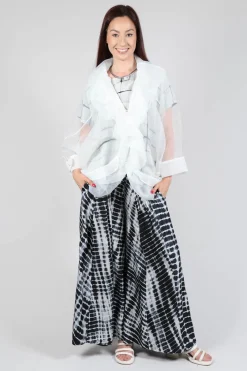 Emma Reversible Pants in Crocodise Black