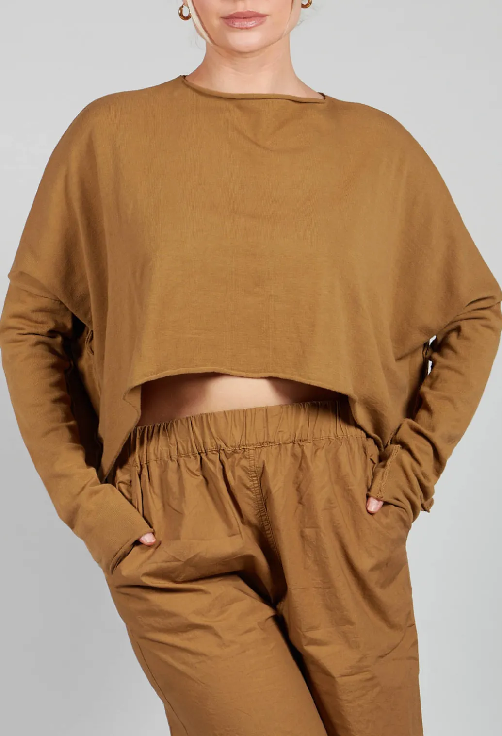 Externo Jumper in Dried Tobacco