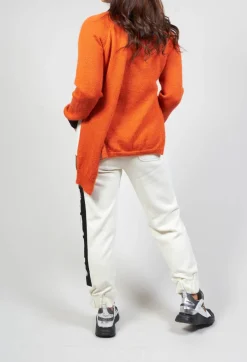Fine Knit Jumper in Salgemma Orange