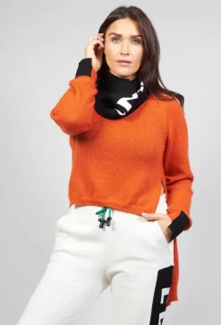 Fine Knit Jumper in Salgemma Orange