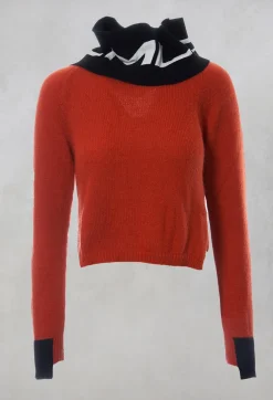 Fine Knit Jumper in Salgemma Orange