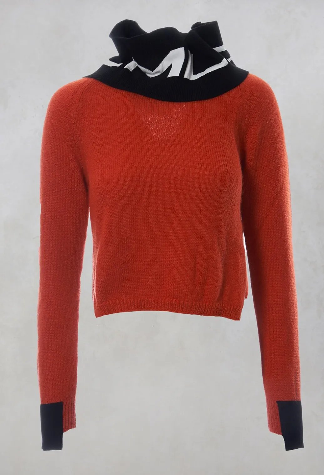Fine Knit Jumper in Salgemma Orange