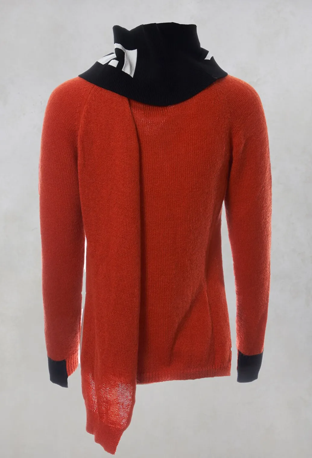 Fine Knit Jumper in Salgemma Orange