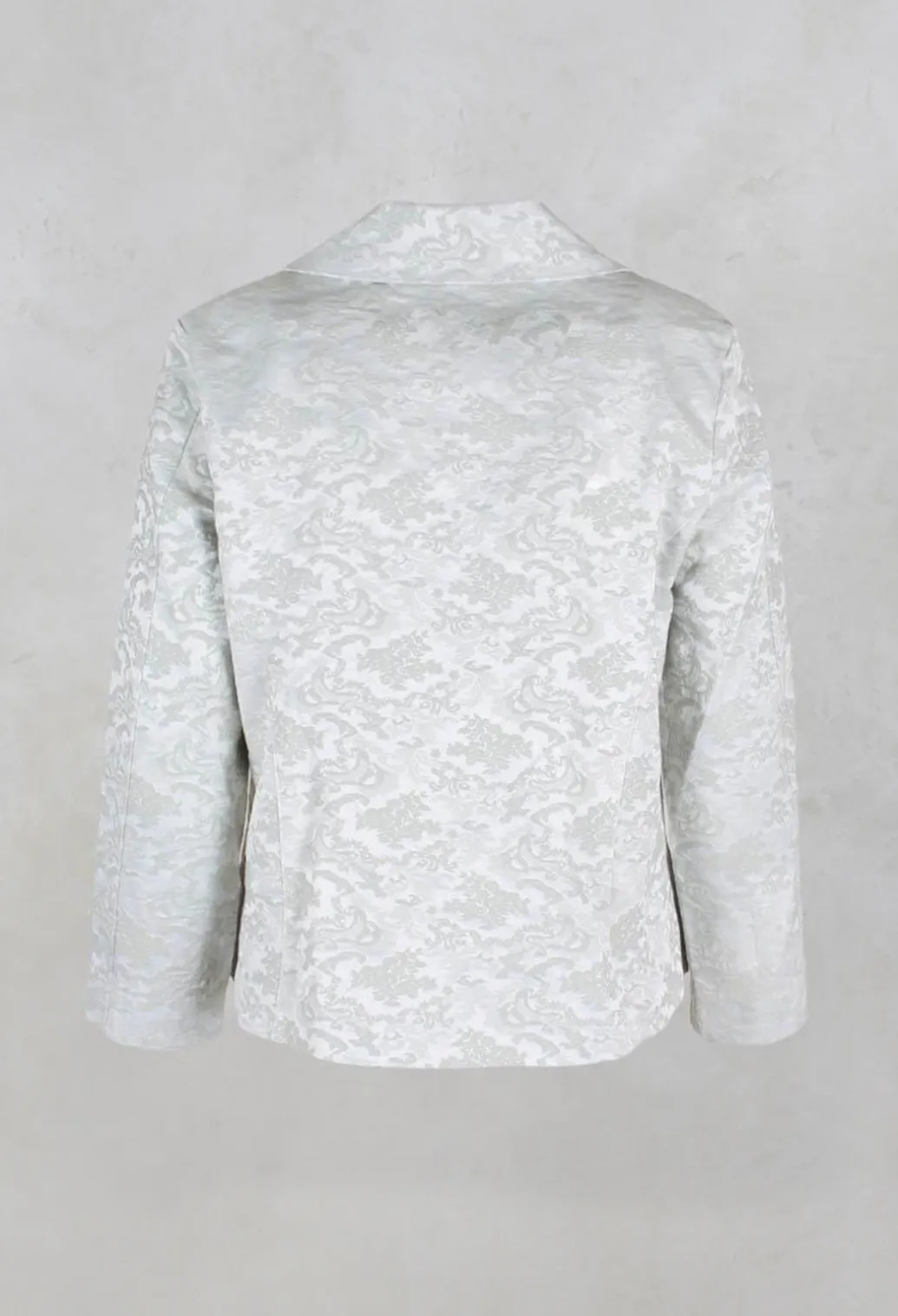 Floral Jacquard Jacket in Mint