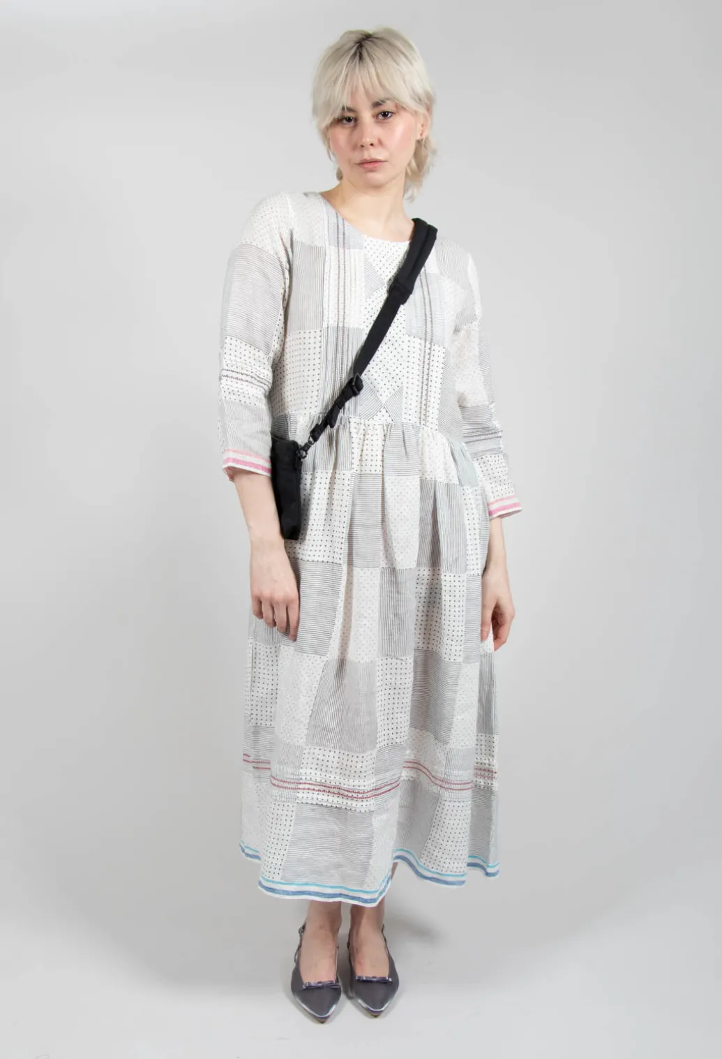 Gail Dress in Blue Multicolour