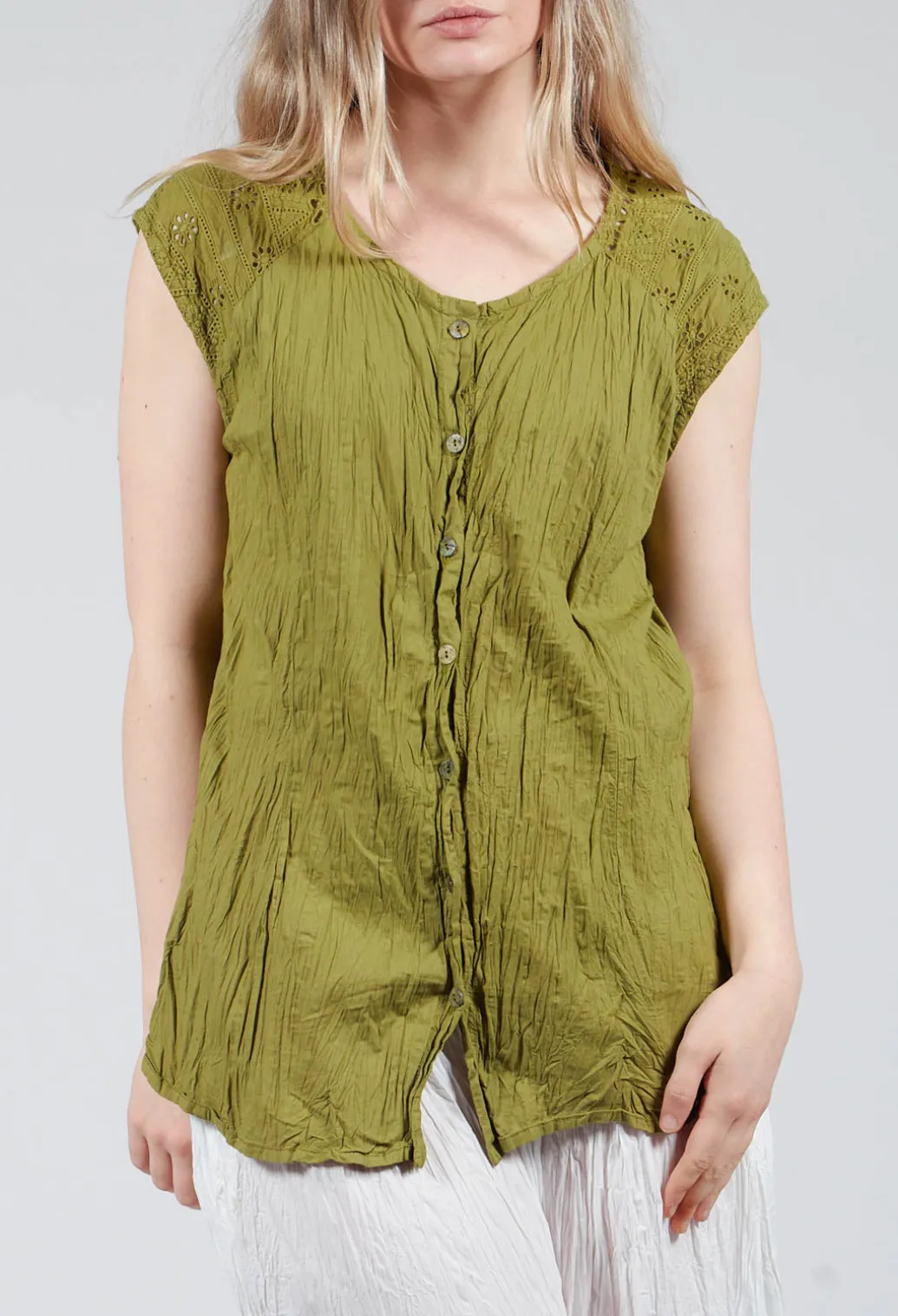 Geraniund Blouse in Kasper Green