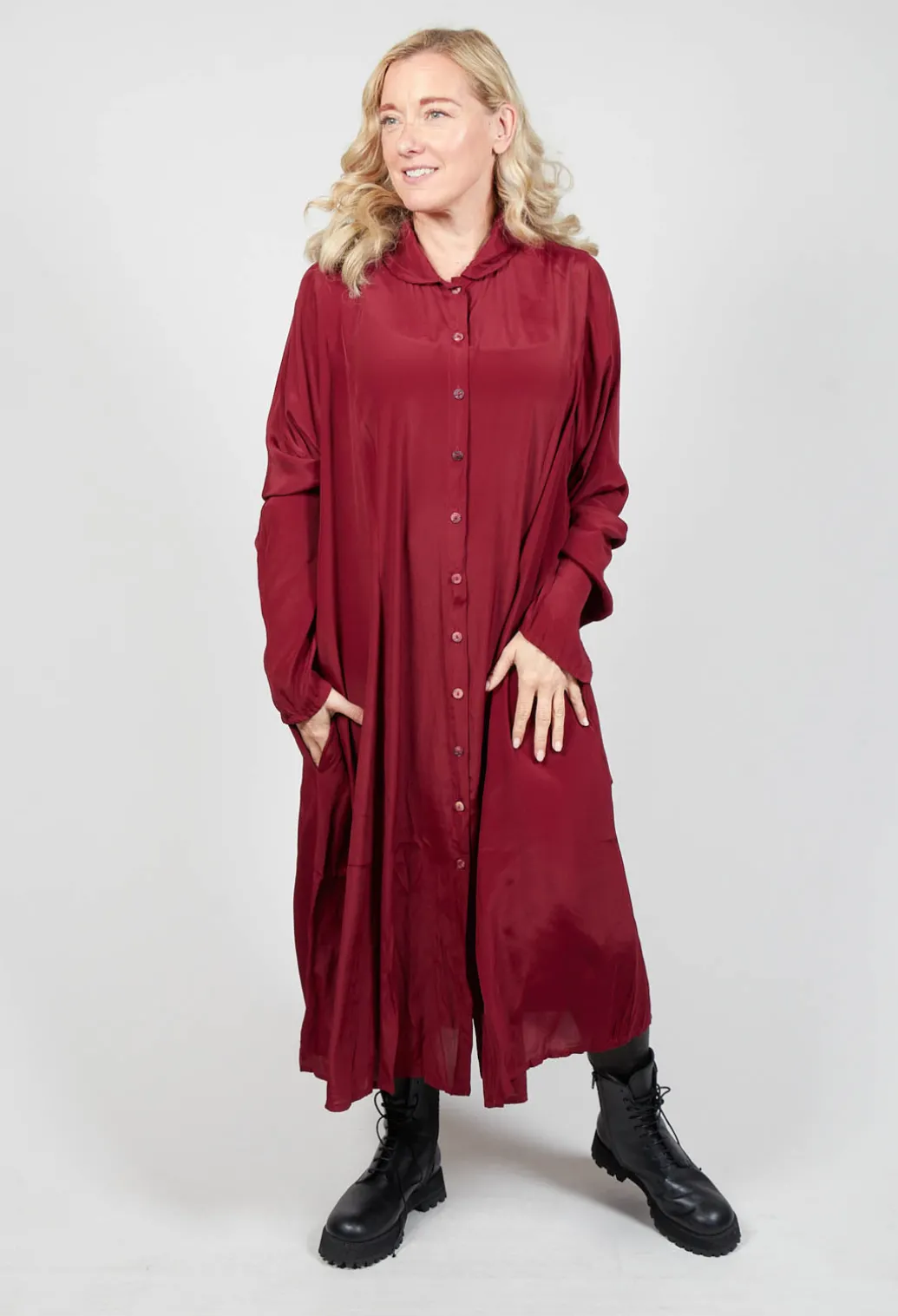 Globusen Dress Coat in Marone