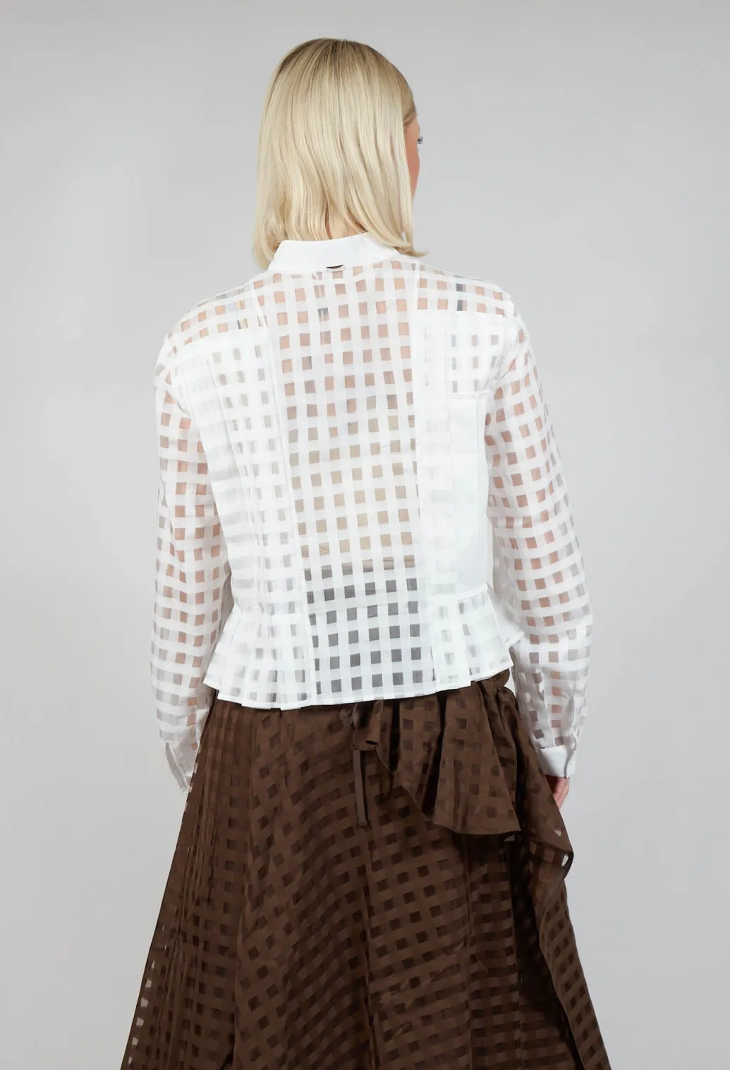 Good Day Shirt in White Check