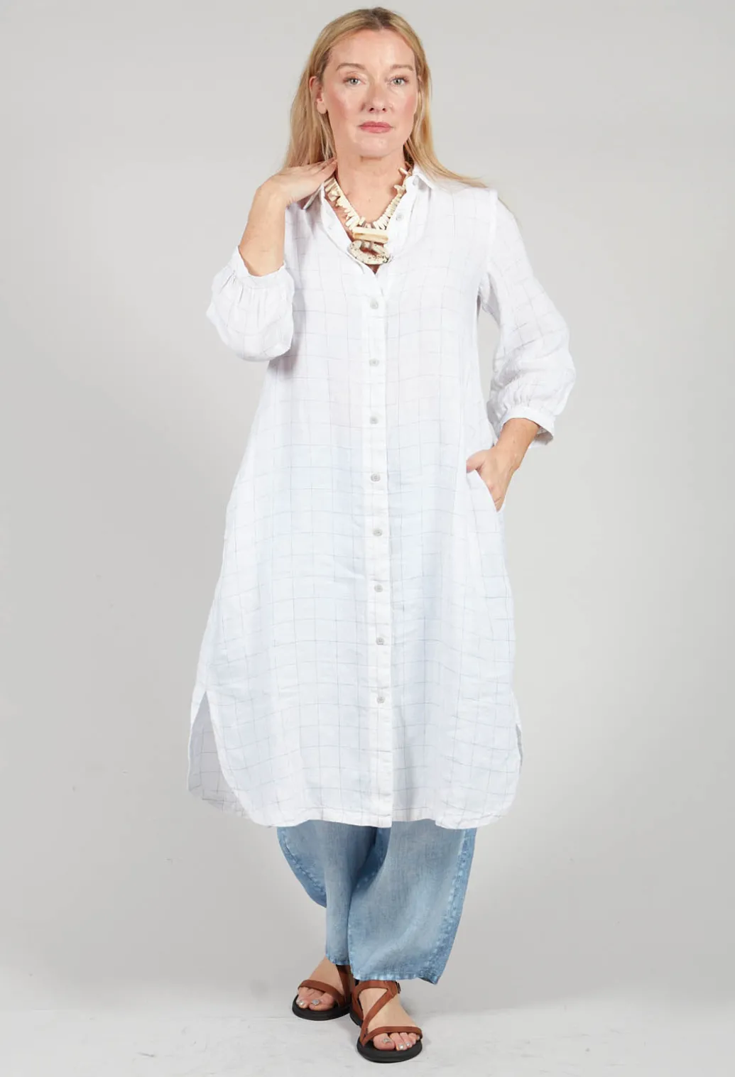Harfang Dress in White