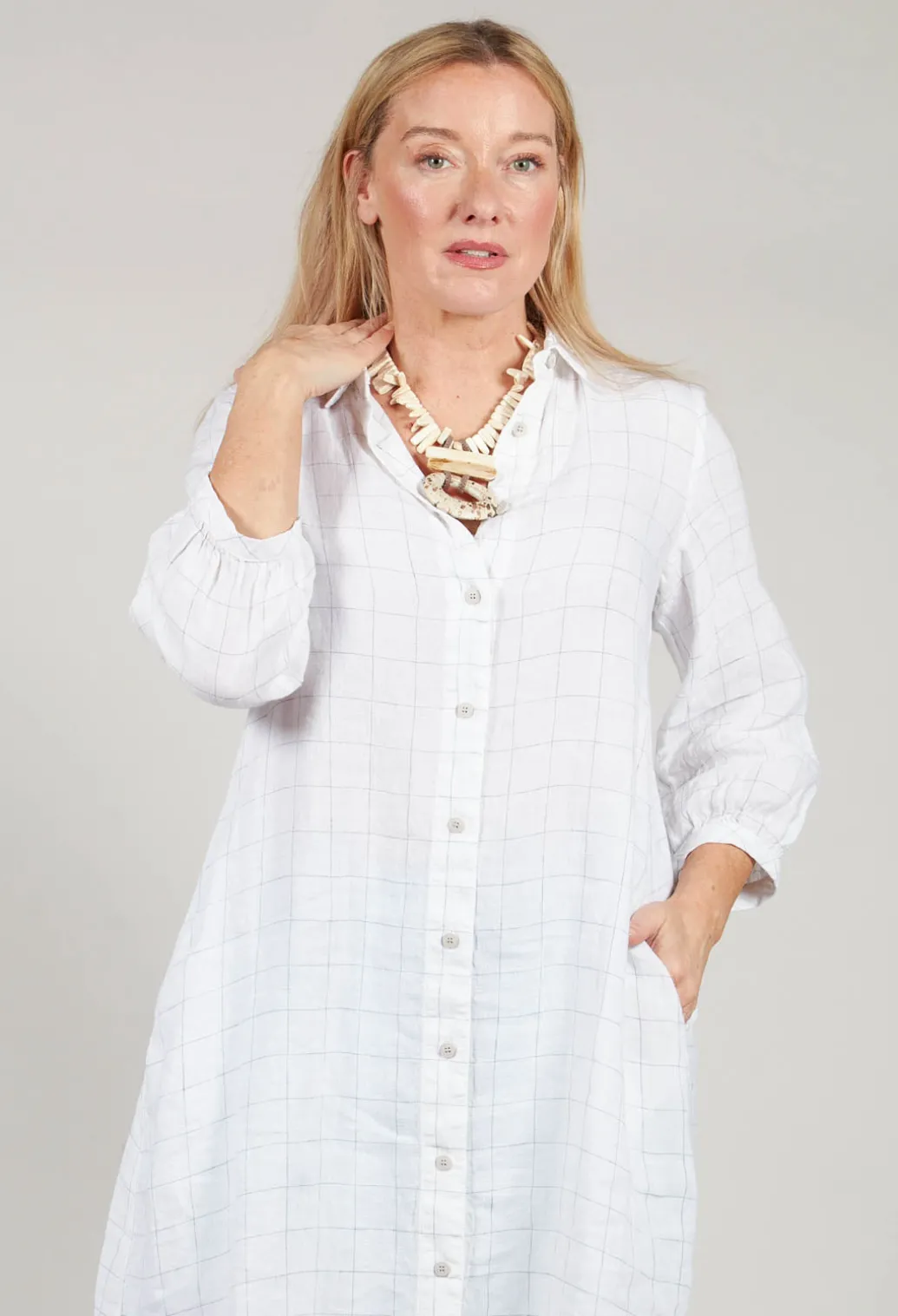 Harfang Dress in White