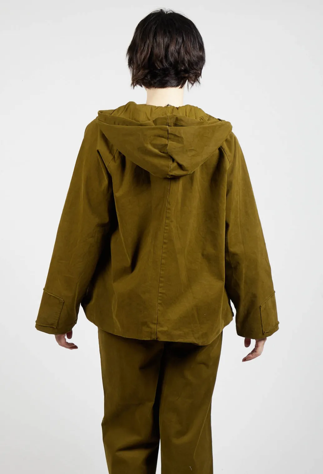 Hooded Jacket in Oliva