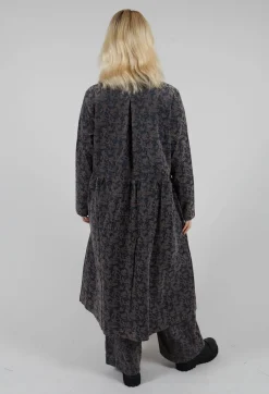 Jacquard Coat in Iron