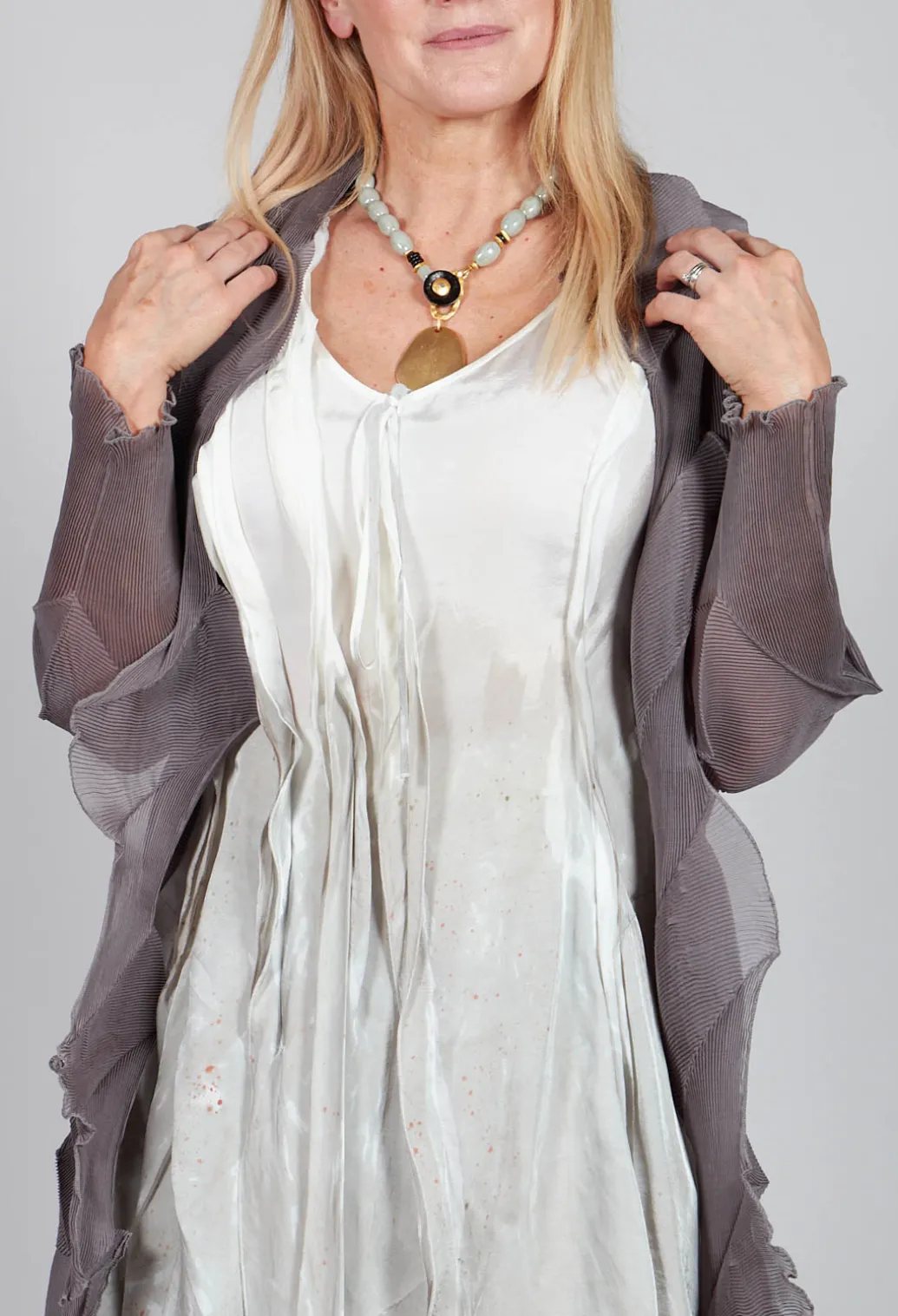 Jacqui Coat in Charcoal