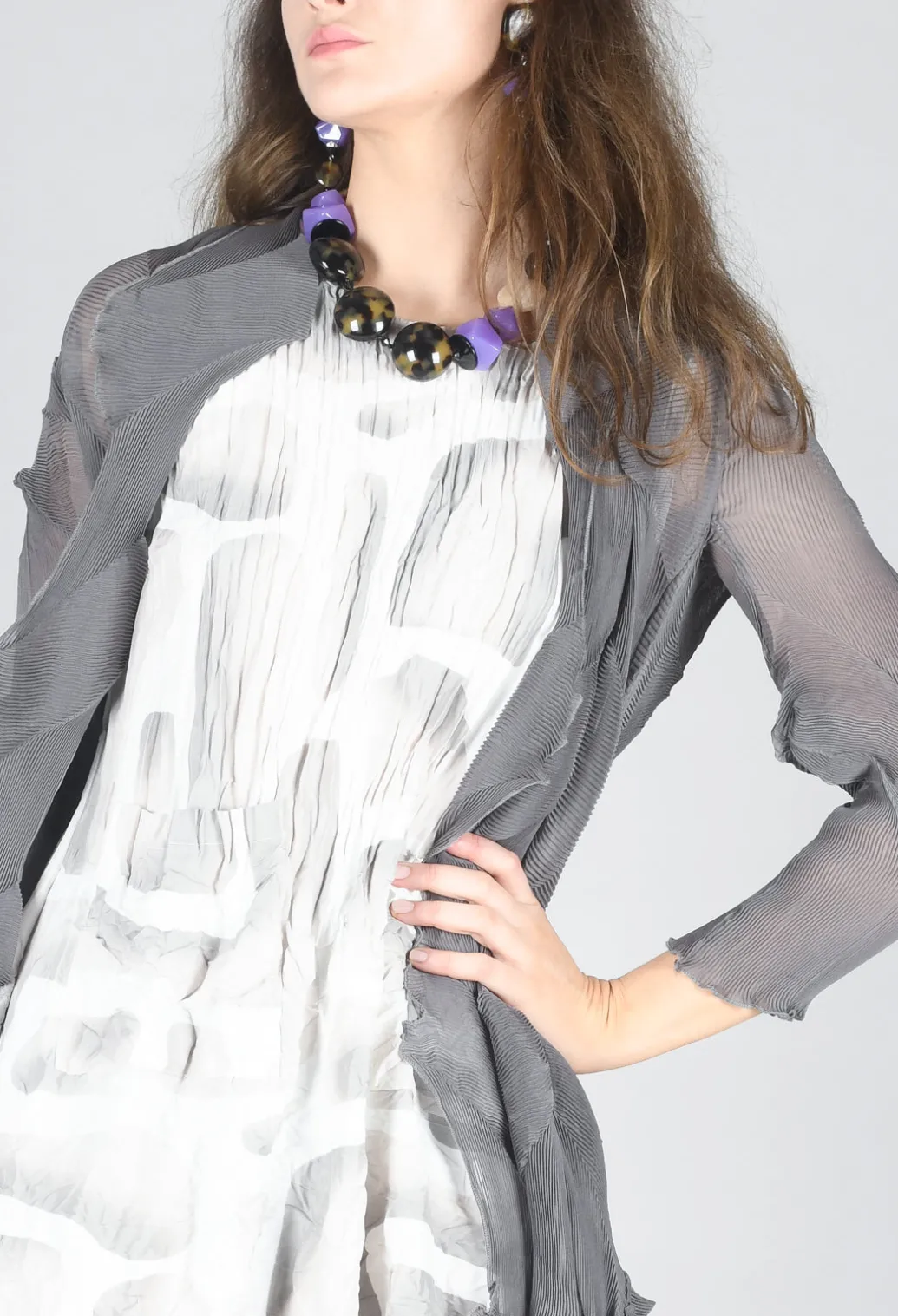 Jacqui Coat in Charcoal