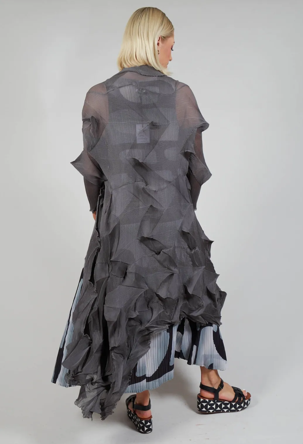 Jacqui Coat in Charcoal