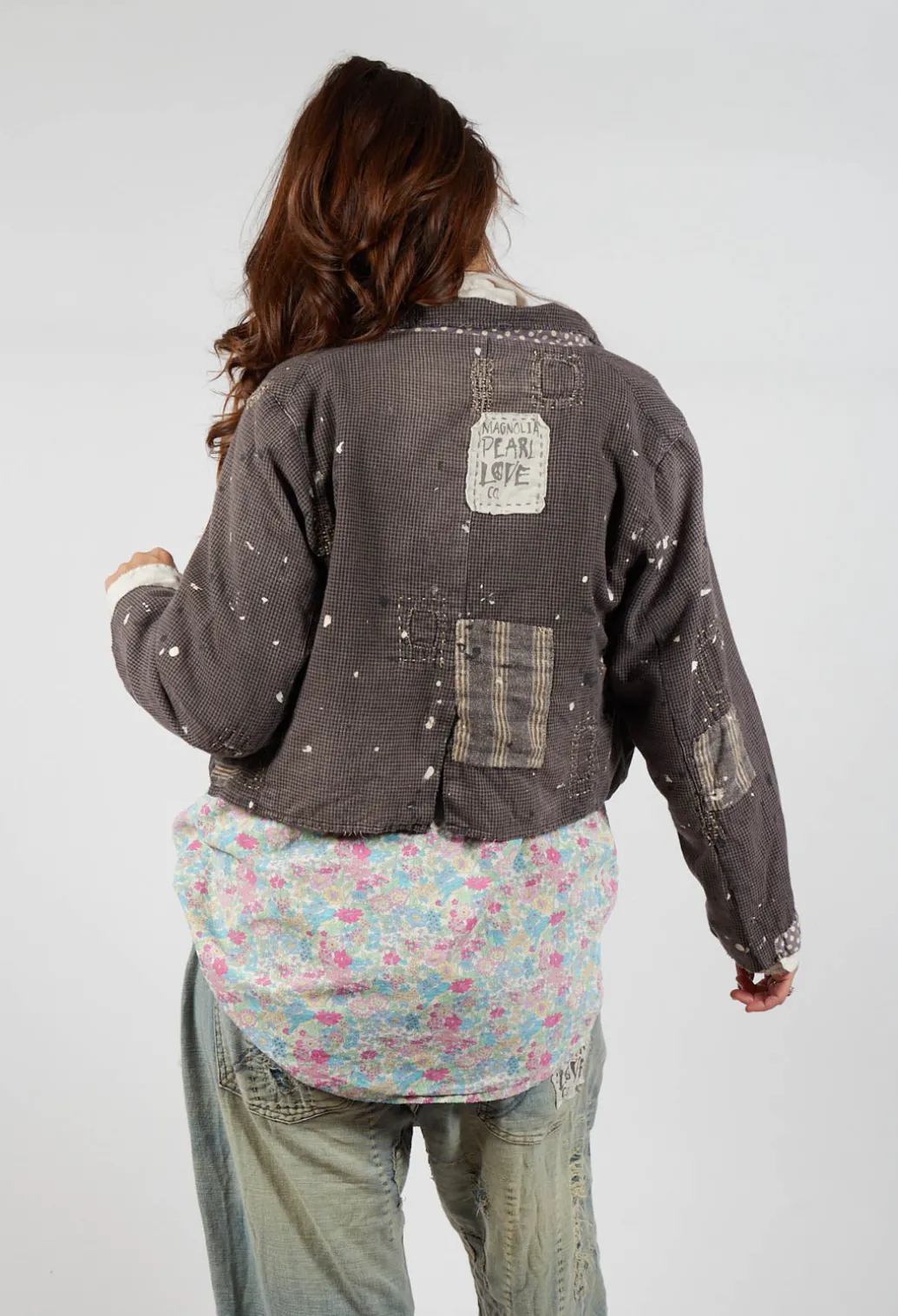 Kelley Cropped Coat in Andy