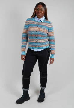 Kinross Cardigan in Topaz