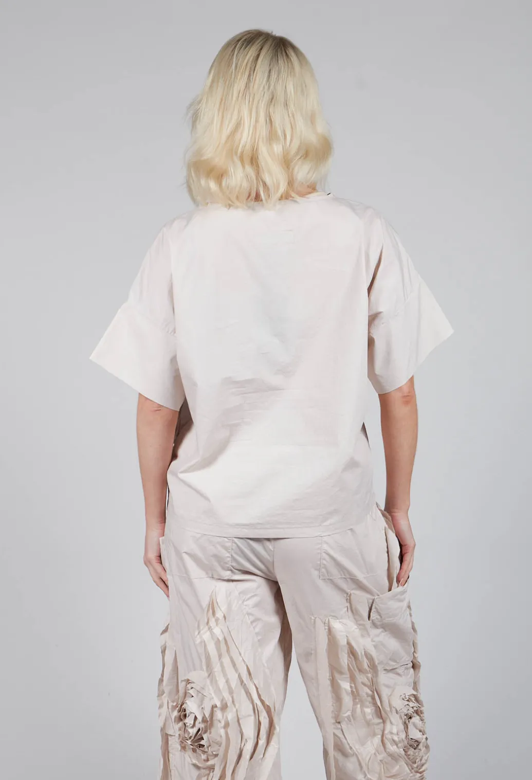 Large Pocket Shirt in Beige