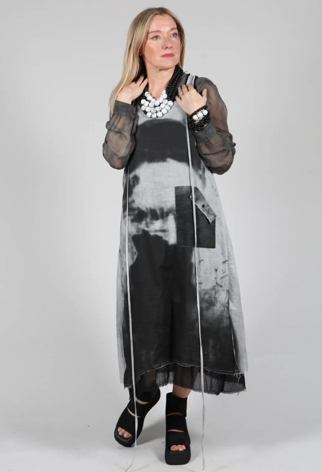 Layered Dress in The Watcher Grey