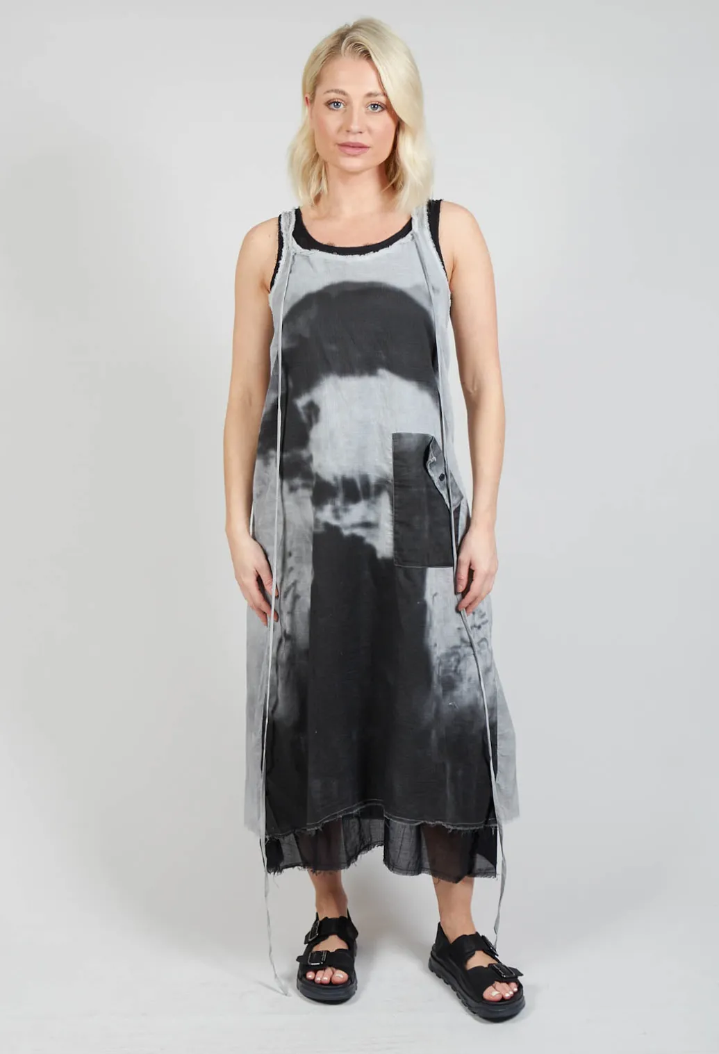 Layered Dress in The Watcher Grey