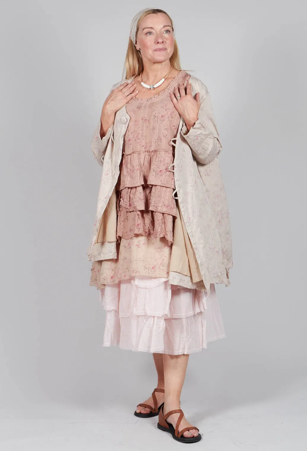 Lea Top in Liberty Beige Print