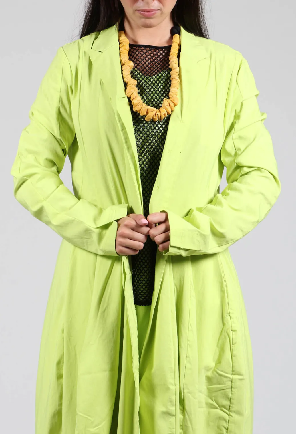 Lightweight Coat with Tulip Hem in Sun
