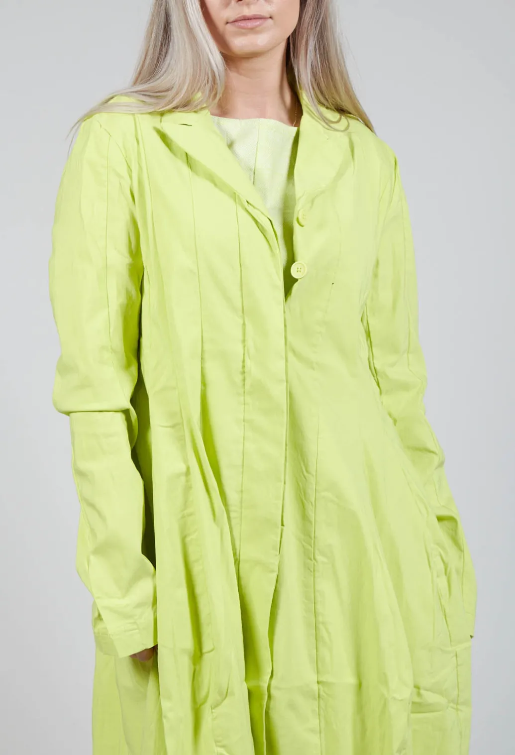 Lightweight Coat with Tulip Hem in Sun