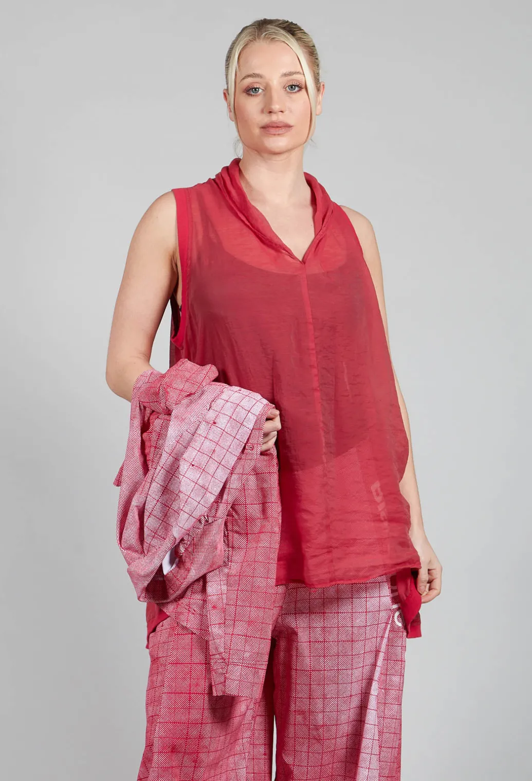 Lightweight Vest Top in Chili