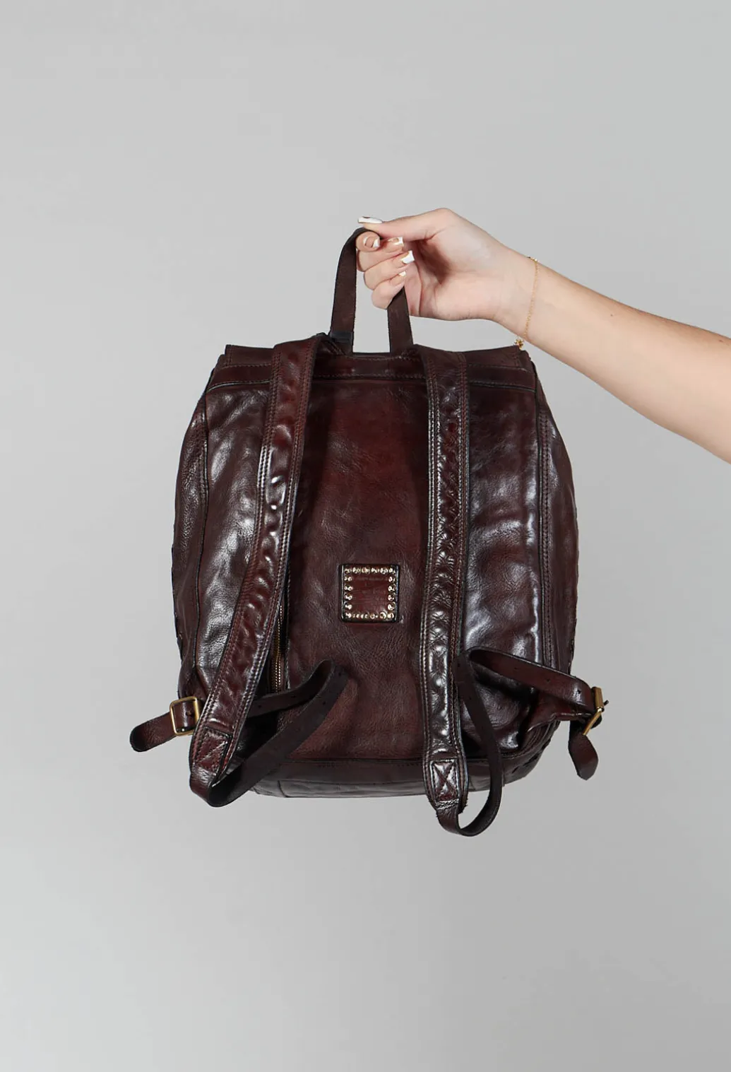 Lock Backpack in Brown