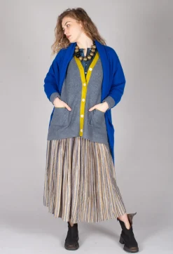 Long Cardigan in Jacaranda Weed