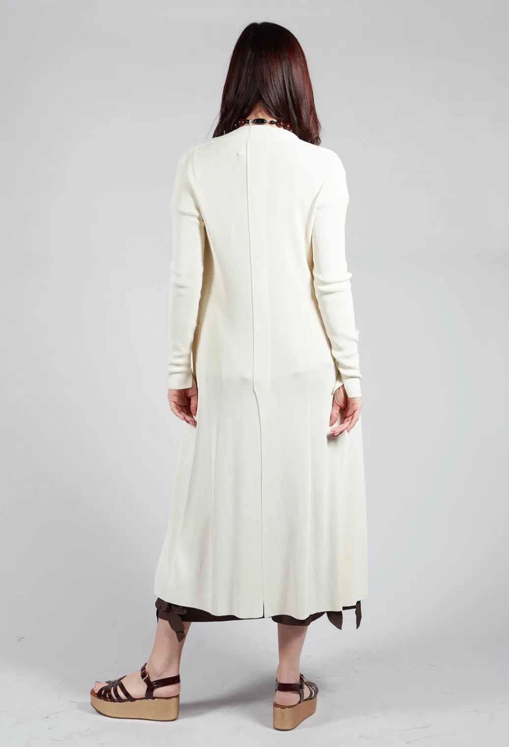 Long Cardigan in White