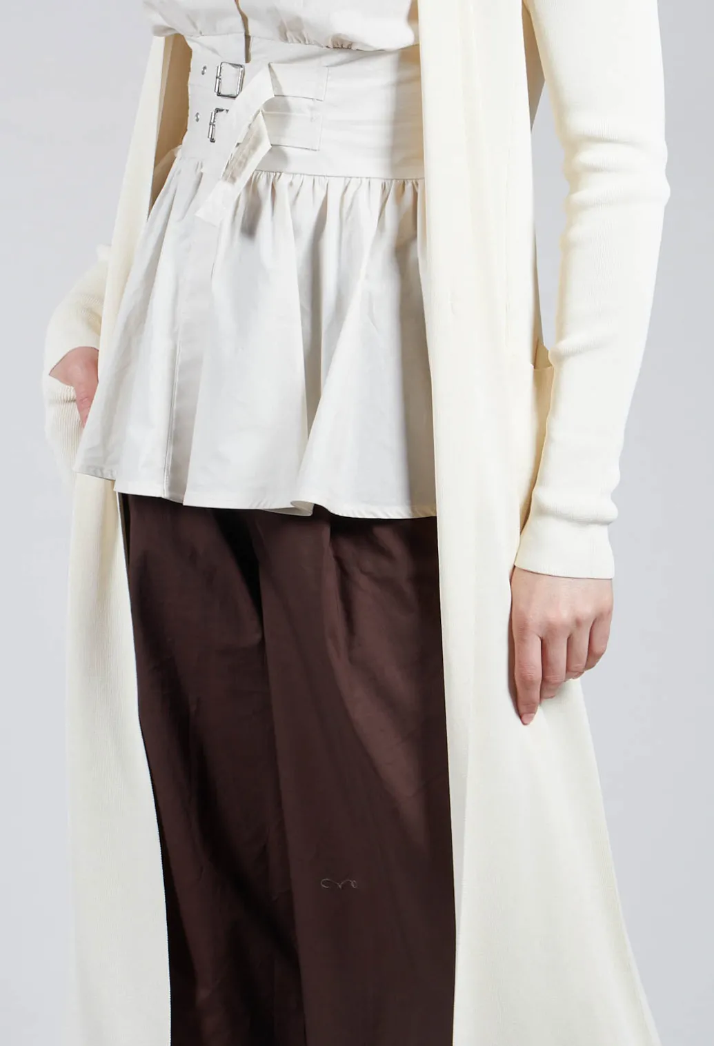 Long Cardigan in White