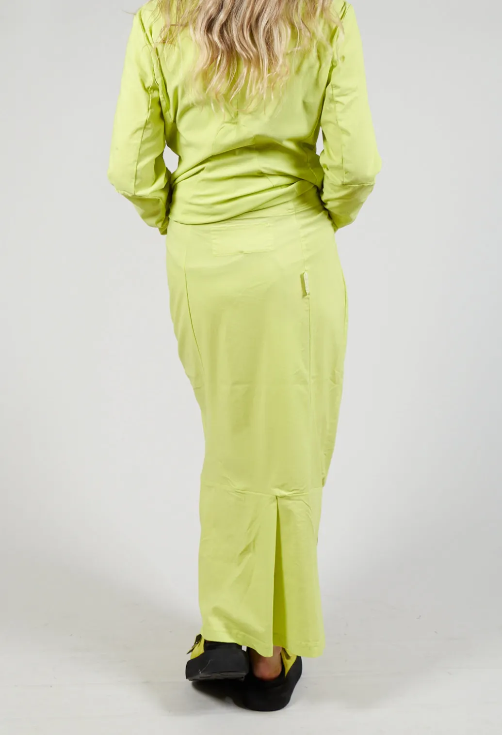 Long Jersey Pencil Skirt in Sun