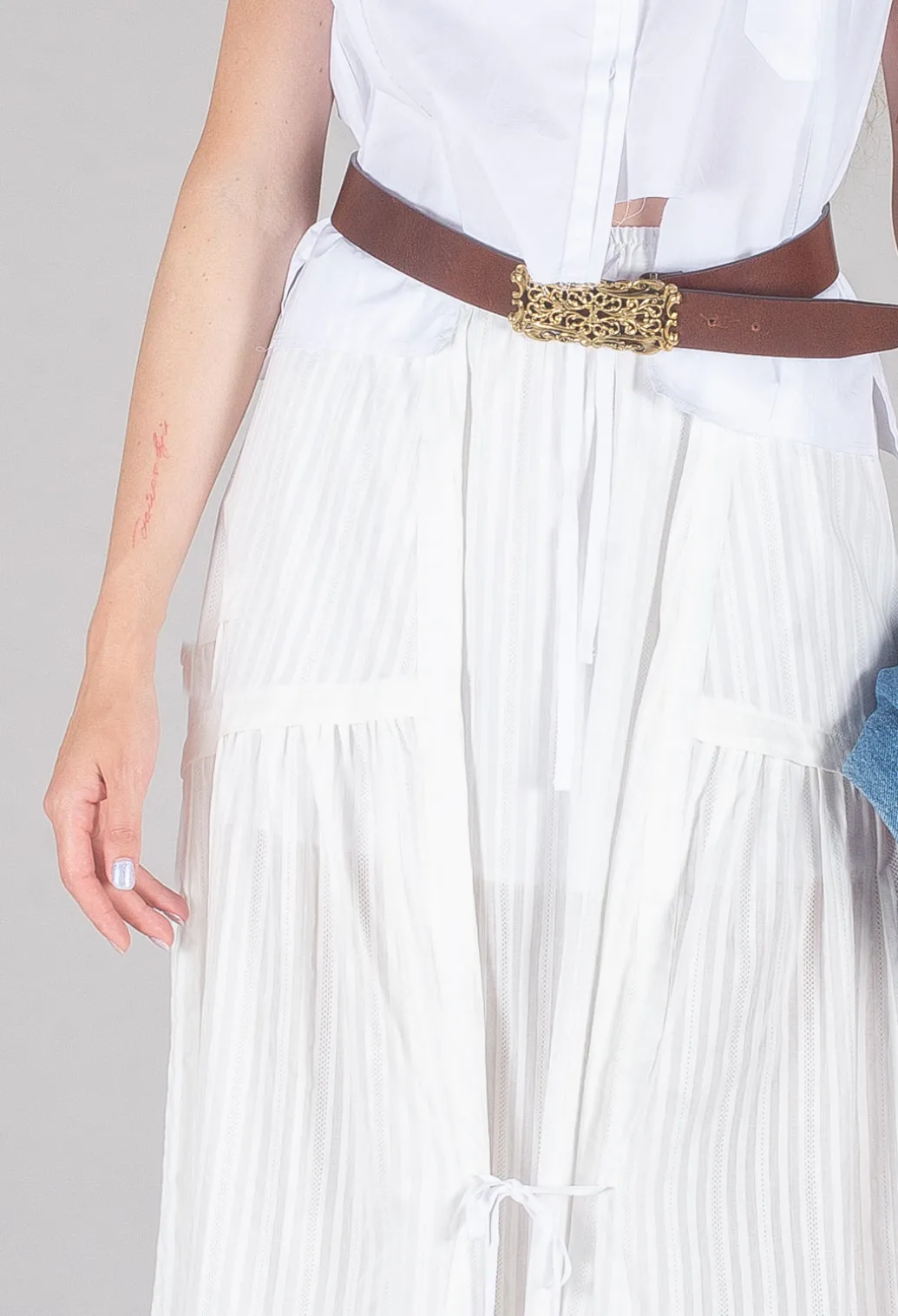 Long Skirt in White