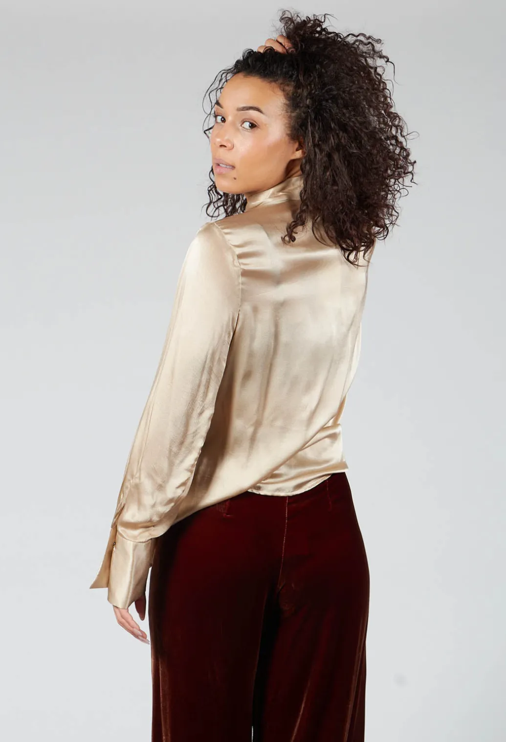 Long Sleeve Shirt in Champagne