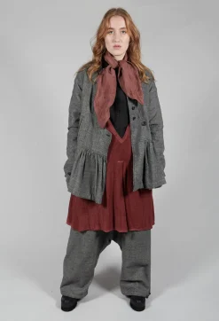 Long Sweater Vest in Rust Cloud