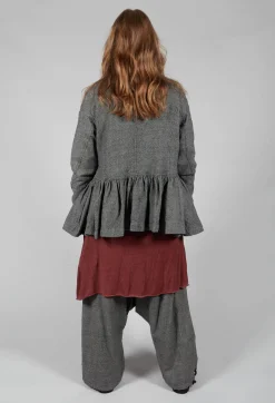 Long Sweater Vest in Rust Cloud