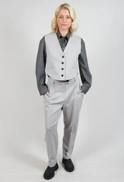 Longline Check Shirt in Scozz Nero