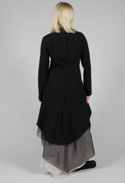 Longline Layered Jacket in Nero