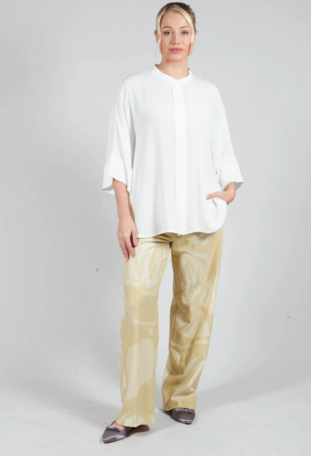 Longline Shirt in White
