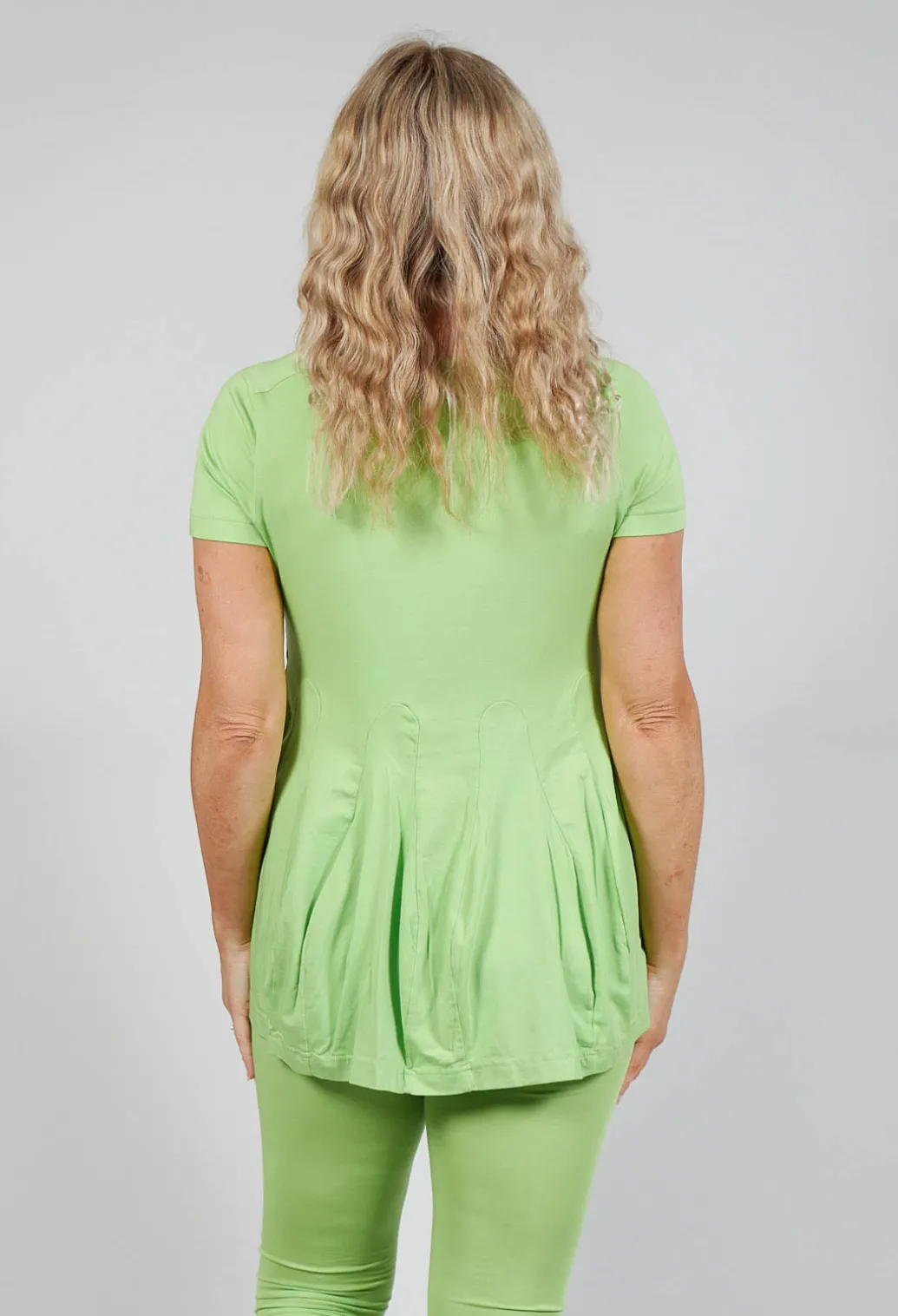 Longline T-Shirt in Lime