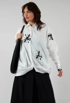 Long-Sleeved Shirt in Bianco