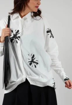 Long-Sleeved Shirt in Bianco