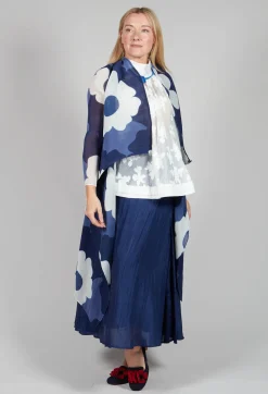 Lotus Skirt in Navy