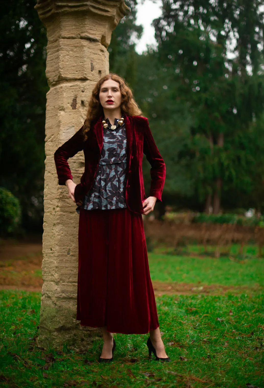 Maika Jacket in Tiedye Red
