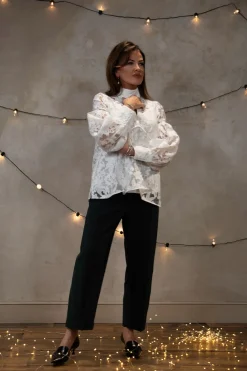 Maxine Blouse in Fleur Natural White