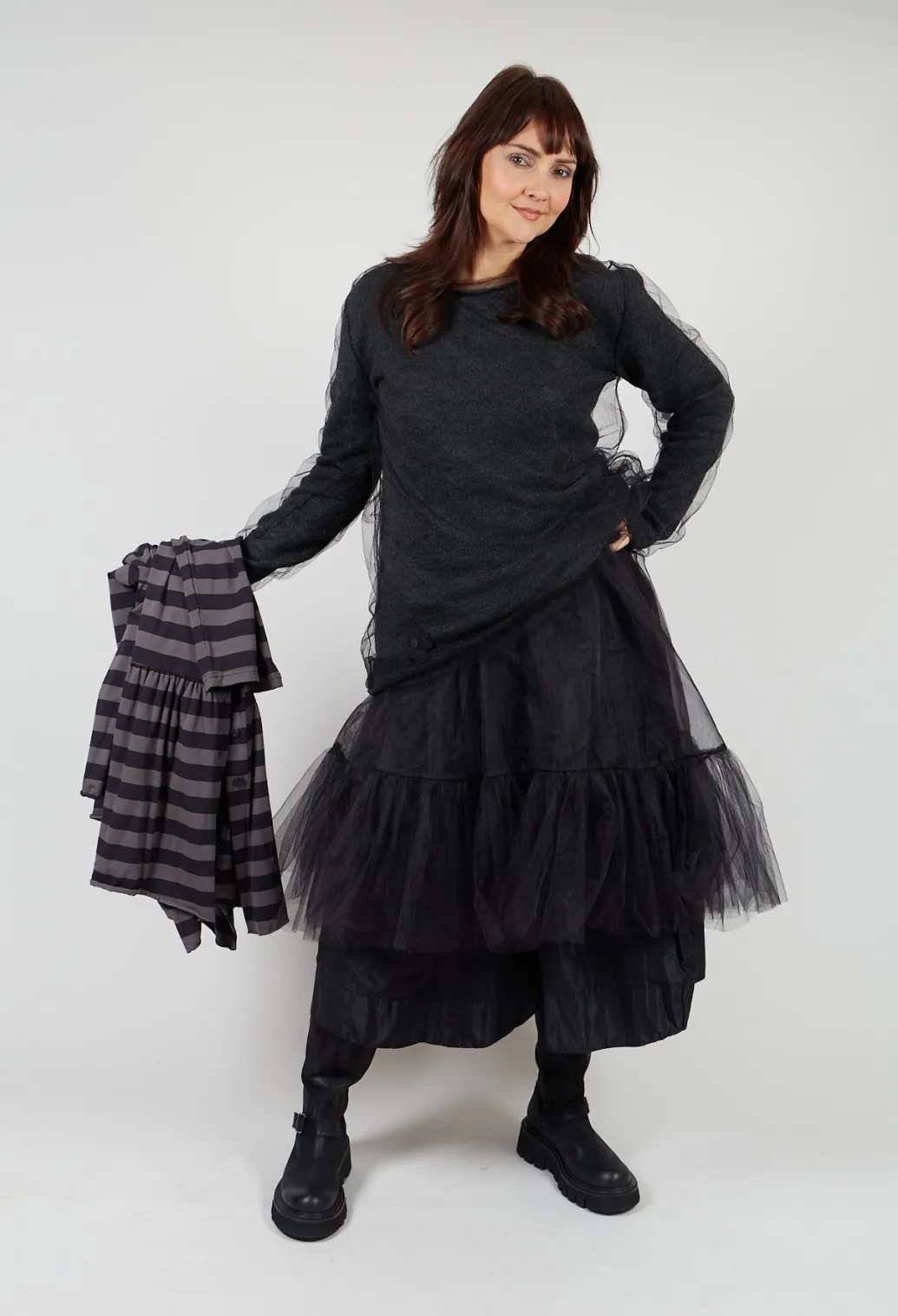 Mesh Knit in Anthra