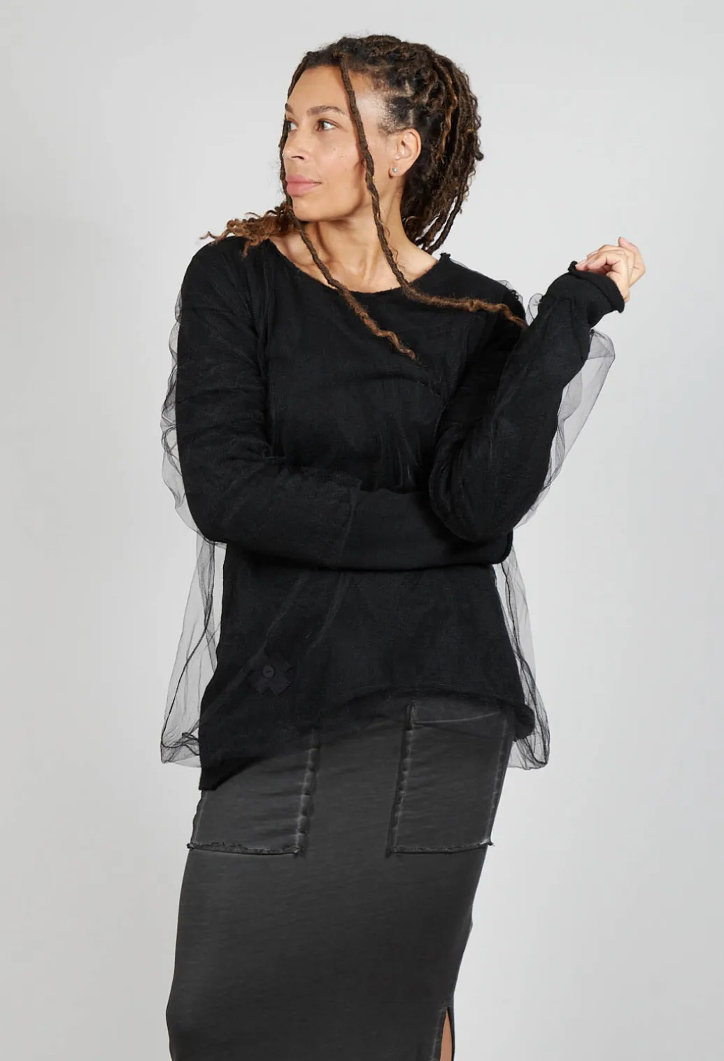 Mesh Knit in Black