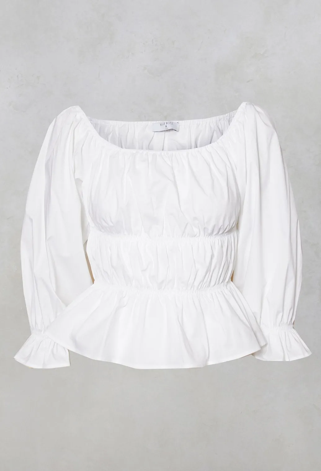 Milkmaid Blouse in White