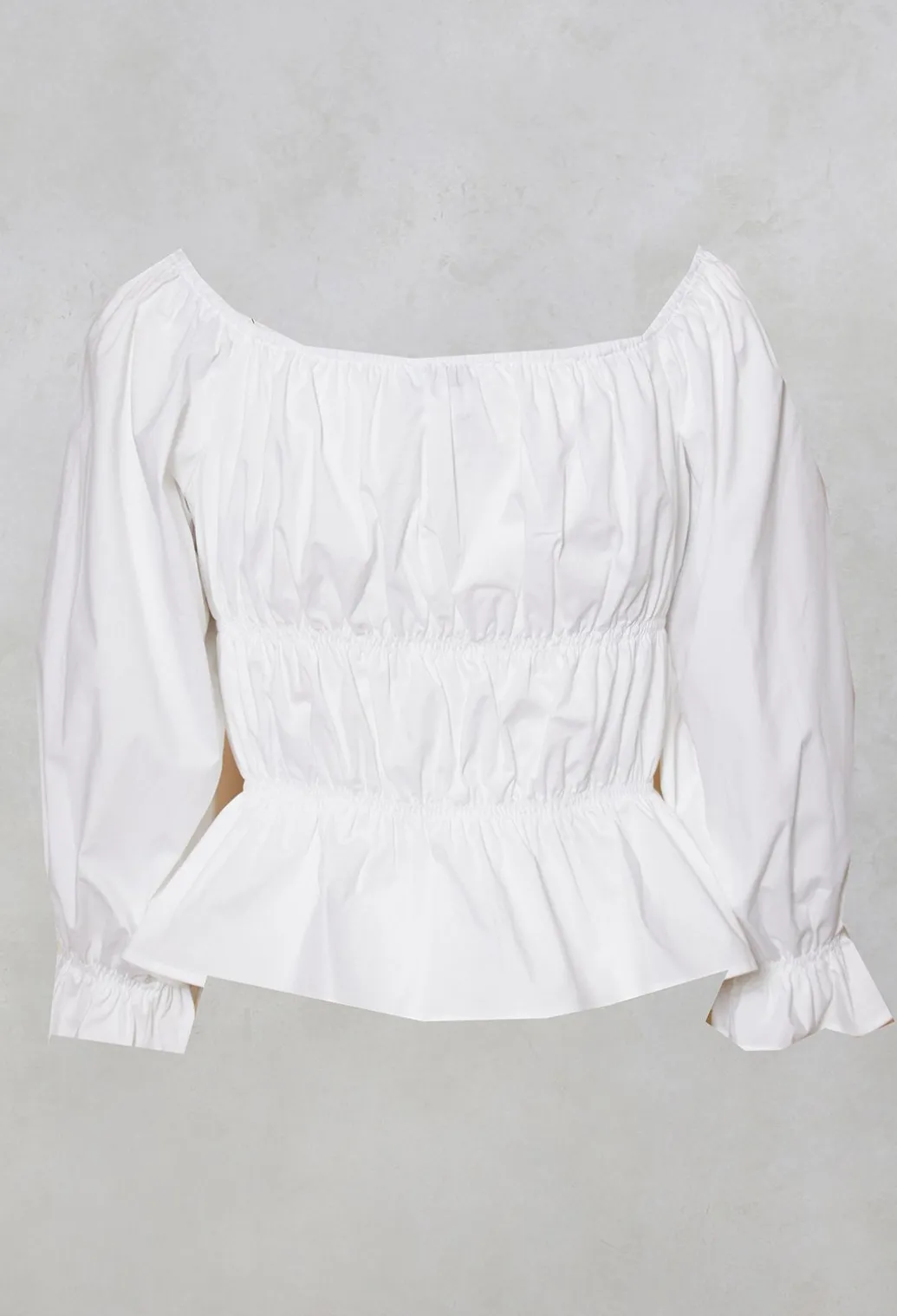 Milkmaid Blouse in White